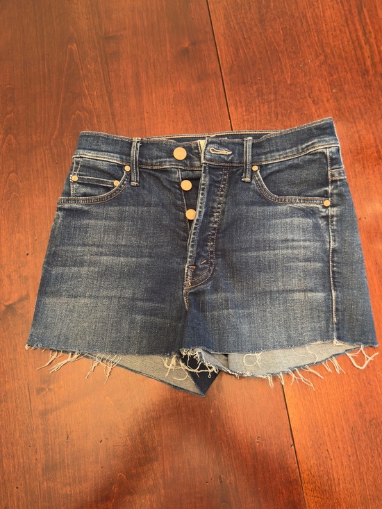 MOTHER Pants - MOTHER Blue Denim Jeans with Copper Button